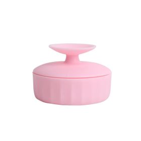 Beauty Cleaning Tool Wet And Dry Use Makeup Brush Cleaning Box (Color: PINK)