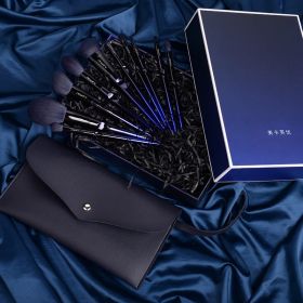 Blue 10 Makeup Brushes Set (Option: Envelope Package Models)